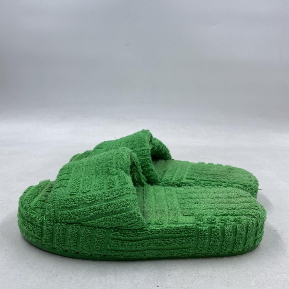 Bottega Veneta Green Terry Slide Sandal W 5.5 COA - Picture 1 of 7